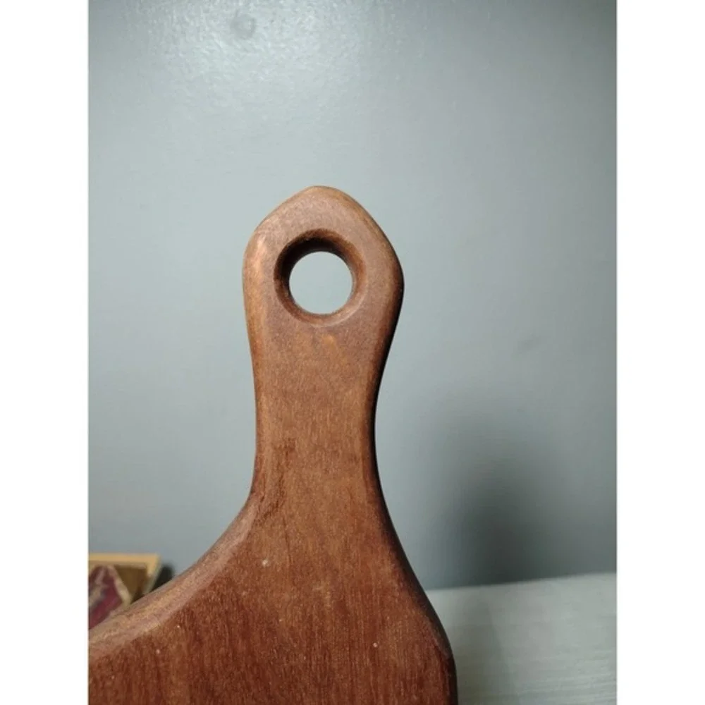 Low‎ Slung Moon Woodworks Handcrafted Walnut Cutting Board 14x6 USA farmhouse